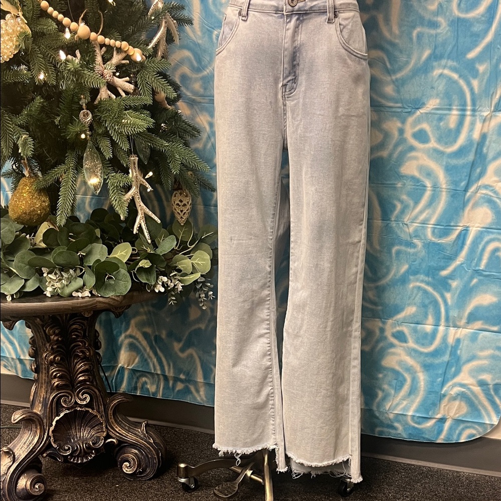Umgee Light Wash Flare Jeans